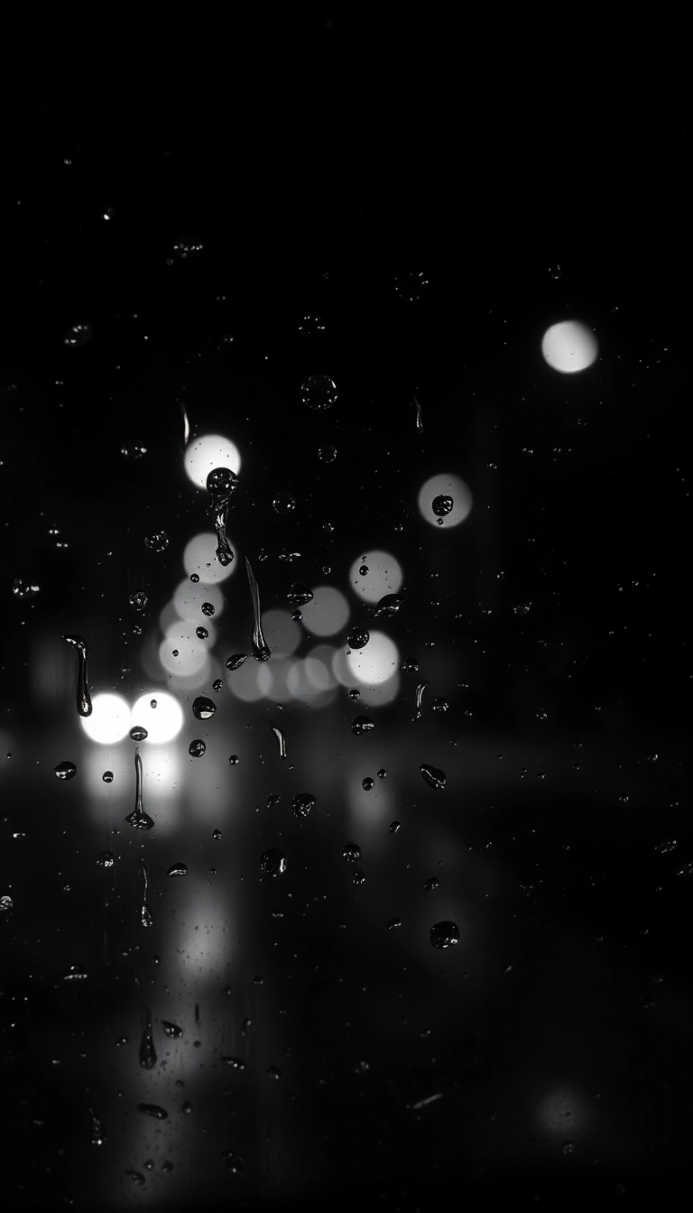 iPhone Bright Night Car Rain Masterful Wallpaper
